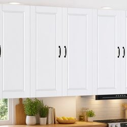 Practical Storage Solution: PORTO White Kitchen Cabinet