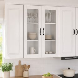 Functional Wall-Mounted Cabinet for Kitchen Use