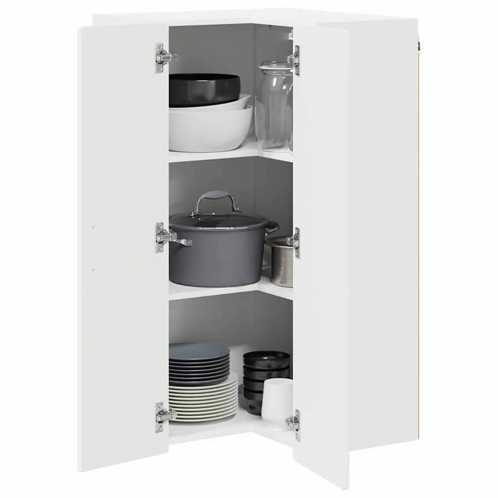 Wall-Mounted Corner Kitchen Cabinet 57x57x100cm