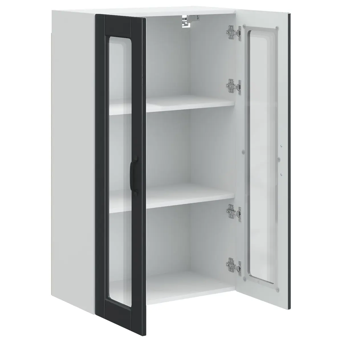 Wall-Mounted Kitchen Cabinet Engineered Wood 60x31x100cm Black