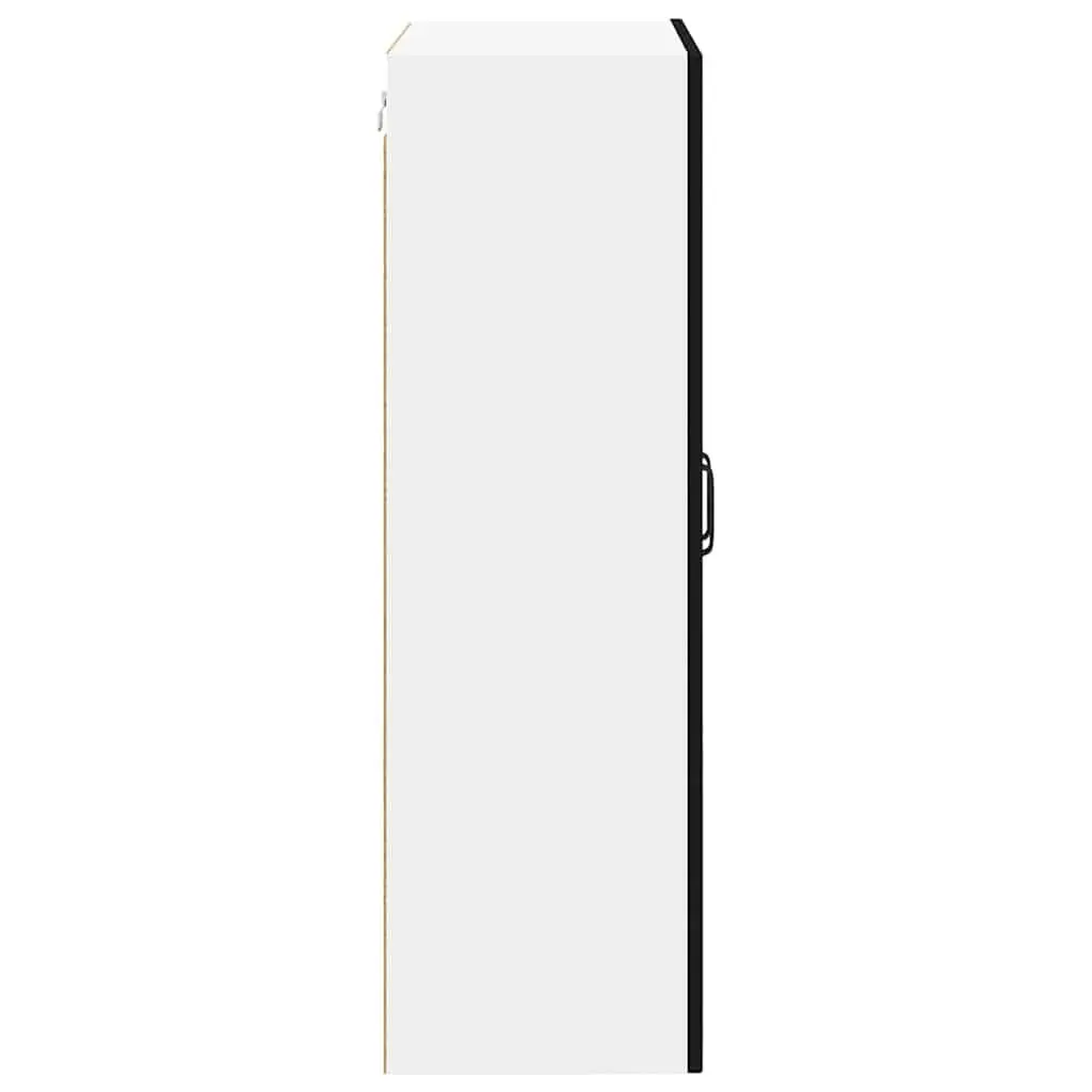 Wall-Mounted Kitchen Cabinet Engineered Wood 60x31x100cm Black
