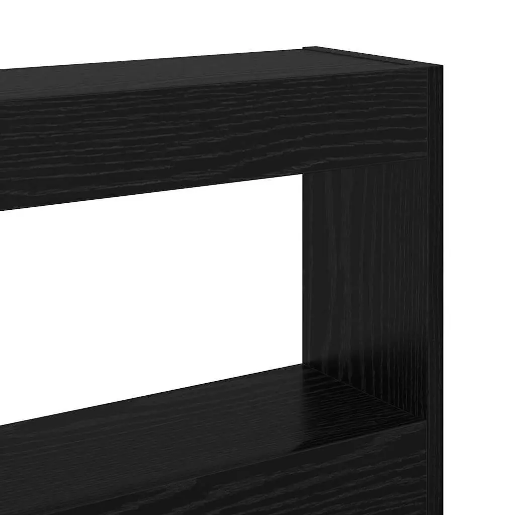 Black Engineered Wood Headboard 200cm Modern Bedroom Furniture LED Light USB
