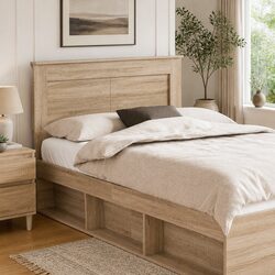Practical Sonoma Oak Brown 135cm Headboard for Modern Rooms