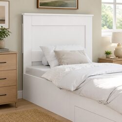Practical 90cm White Headboard for Various Home Styles