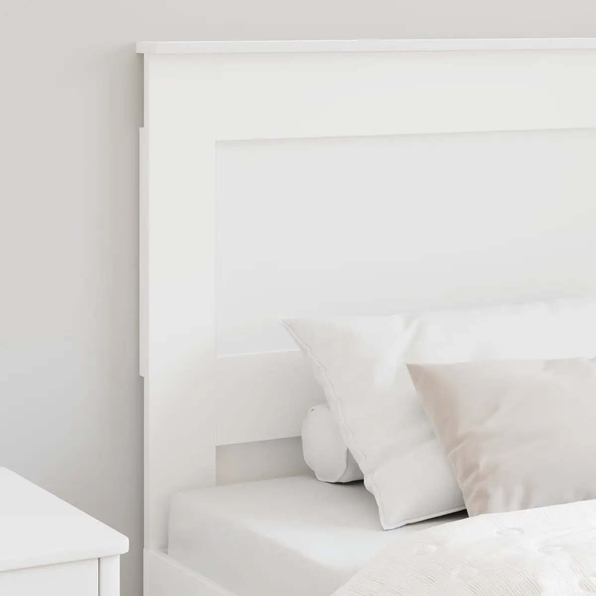 Headboard Engineered Wood 90cm White Modern
