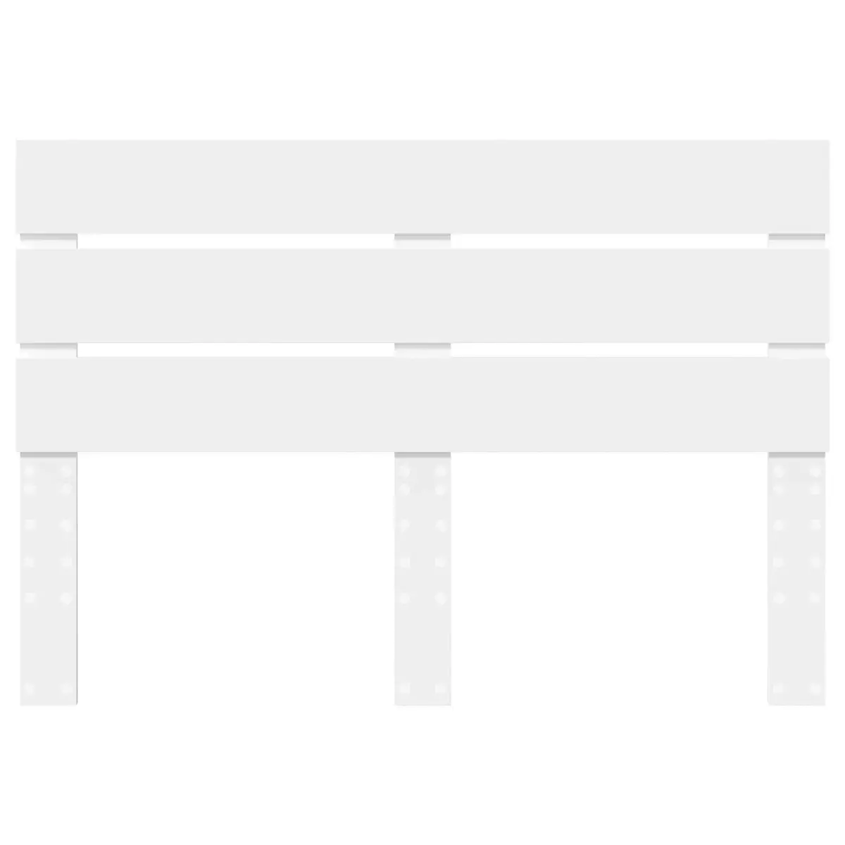 White Engineered Wood Headboard for Any Bedroom