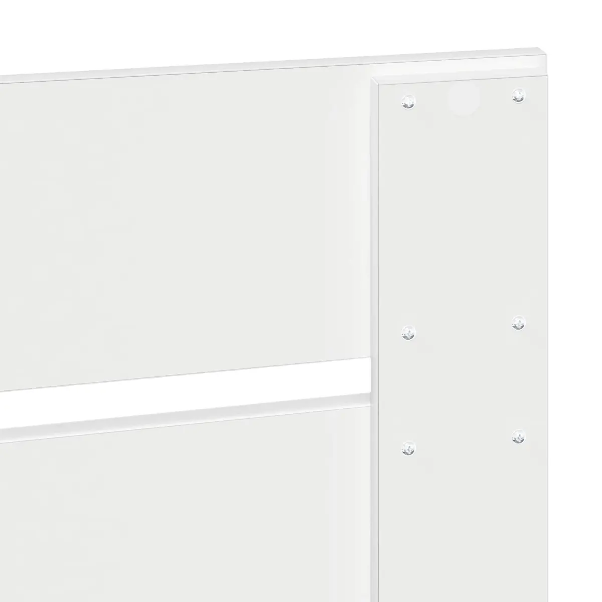 White Engineered Wood Headboard for Any Bedroom