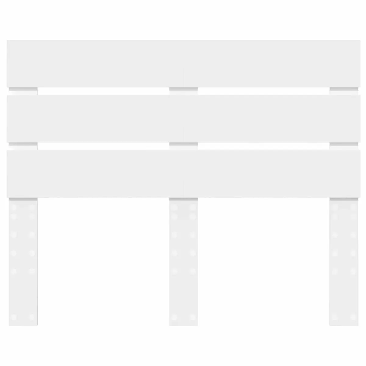 White Engineered Wood Headboard for Any Bedroom