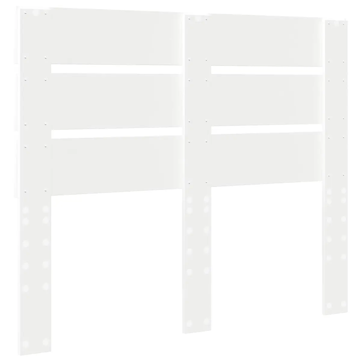 White Engineered Wood Headboard for Any Bedroom