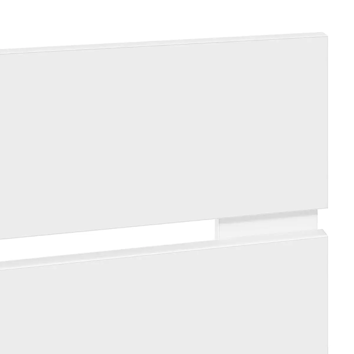 White Engineered Wood Headboard for Any Bedroom