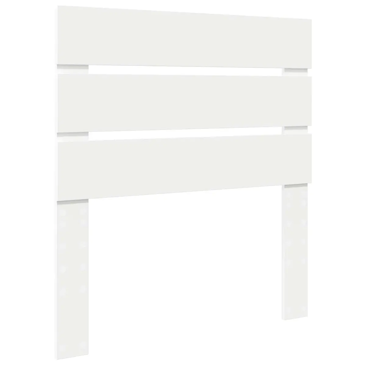 White Engineered Wood Headboard for Any Bedroom