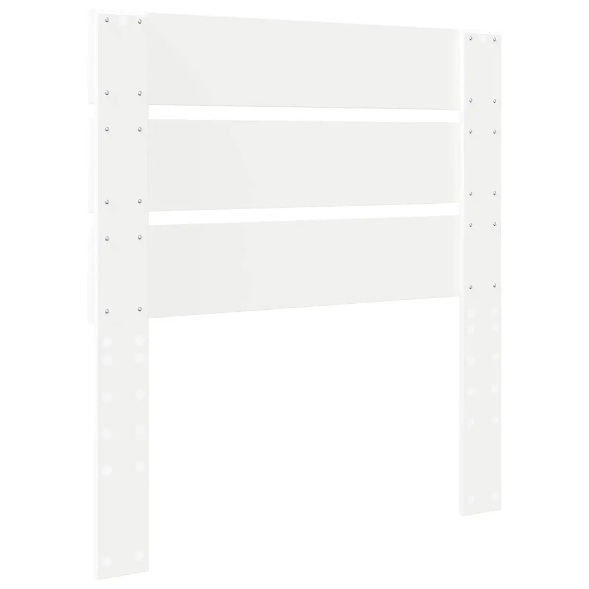 White Engineered Wood Headboard for Any Bedroom