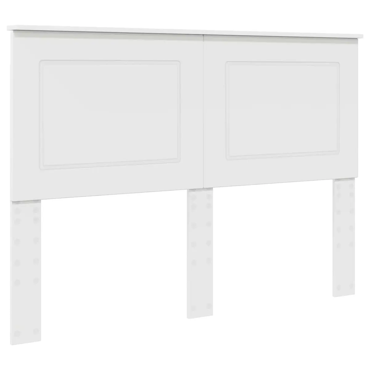 Wall-Mounted Headboard Engineered Wood 100cm Adjustable Height White Modern