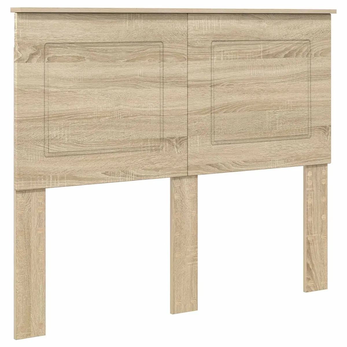 Wall-Mounted Headboard Engineered Wood Adjustable Brown Modern Bedroom Furniture