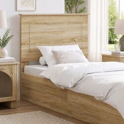Headboard Sonoma Oak 100 cm Wall-Mounted Bedroom Furniture Adjustable Height