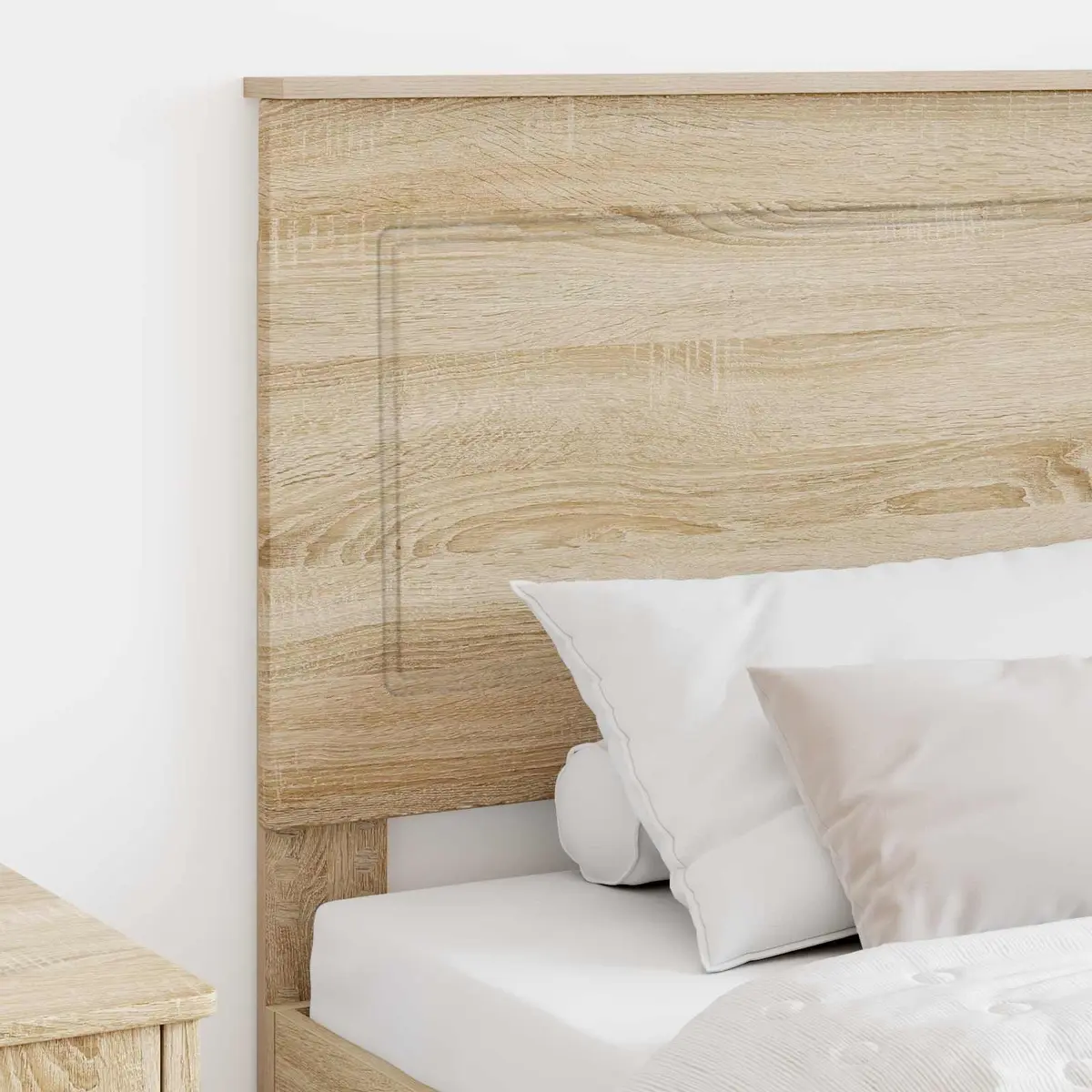 Headboard Engineered Wood 100 cm Wall-Mounted Brown Sonoma Oak