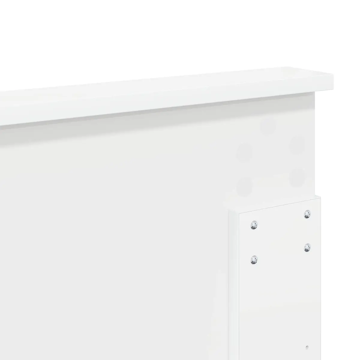 White Engineered Wood Headboard Modern Minimalist Design Bedroom Furniture 135cm