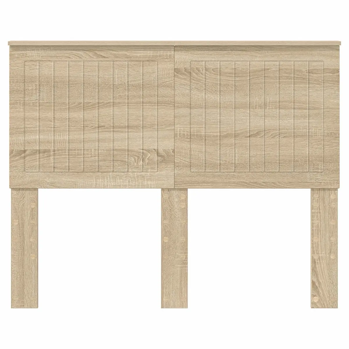Headboard 135 cm Modern Bedroom Furniture Engineered Wood Brown Minimalist