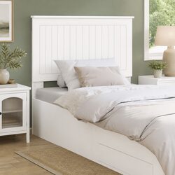 Practical White Headboard 90cm for Bedroom Use