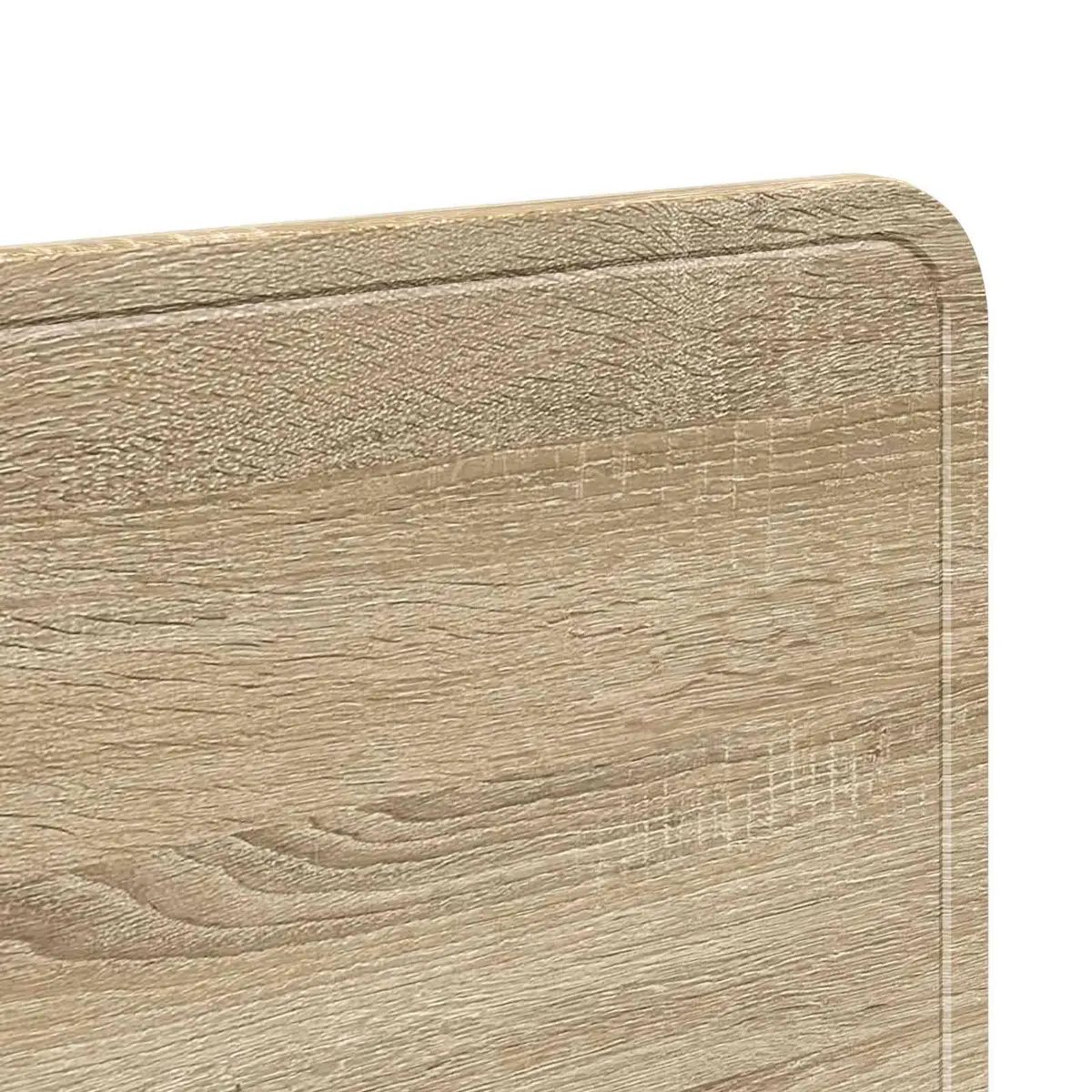 Headboard Engineered Wood Brown Rectangle Modern Bedroom Furniture Decor