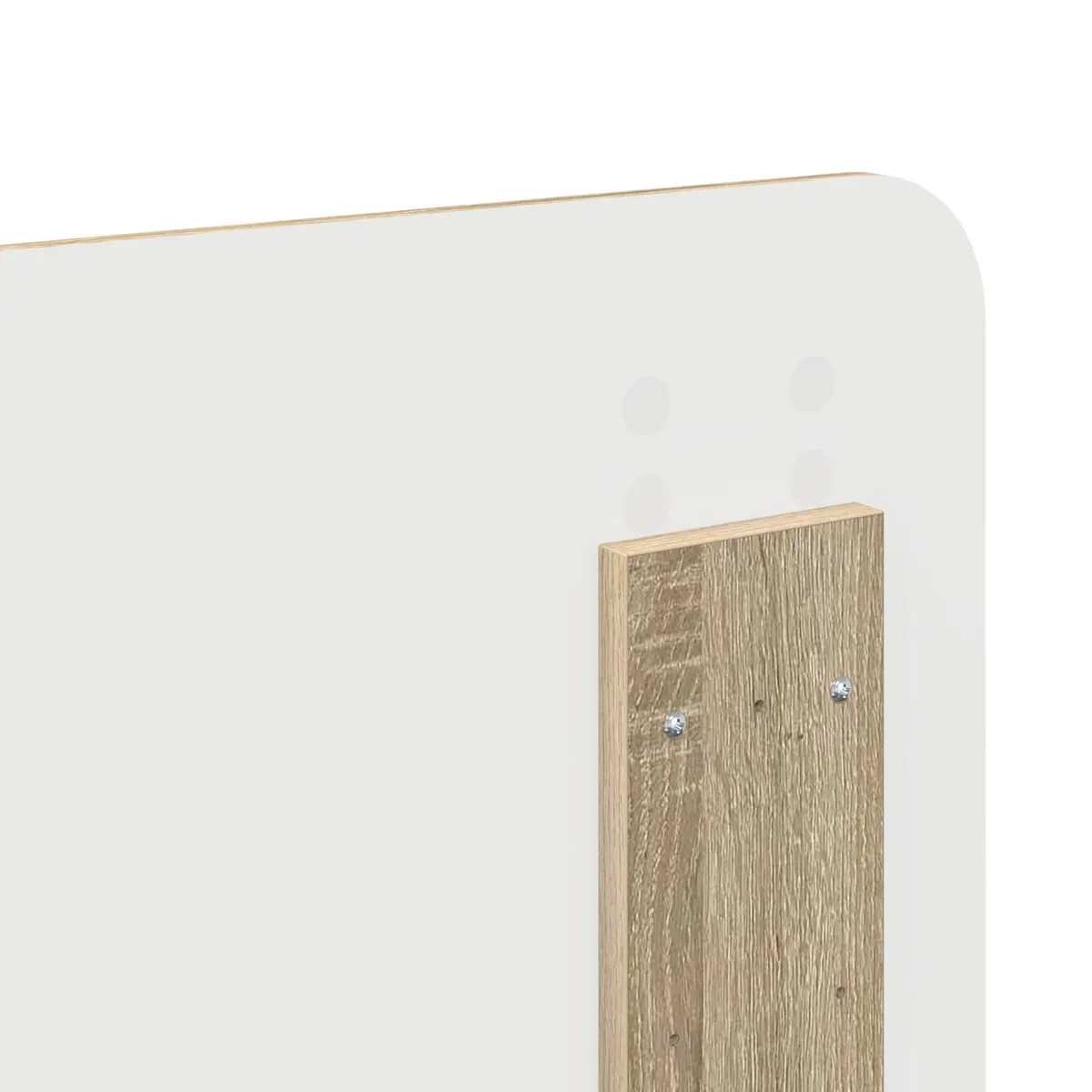 Headboard Engineered Wood Brown Rectangle Modern Bedroom Furniture Decor