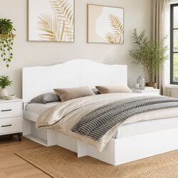 Practical White Headboard for Various Bedroom Styles