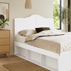 Functional White Headboard for Your Bedroom Needs
