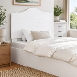Functional White Headboard for Modern Living