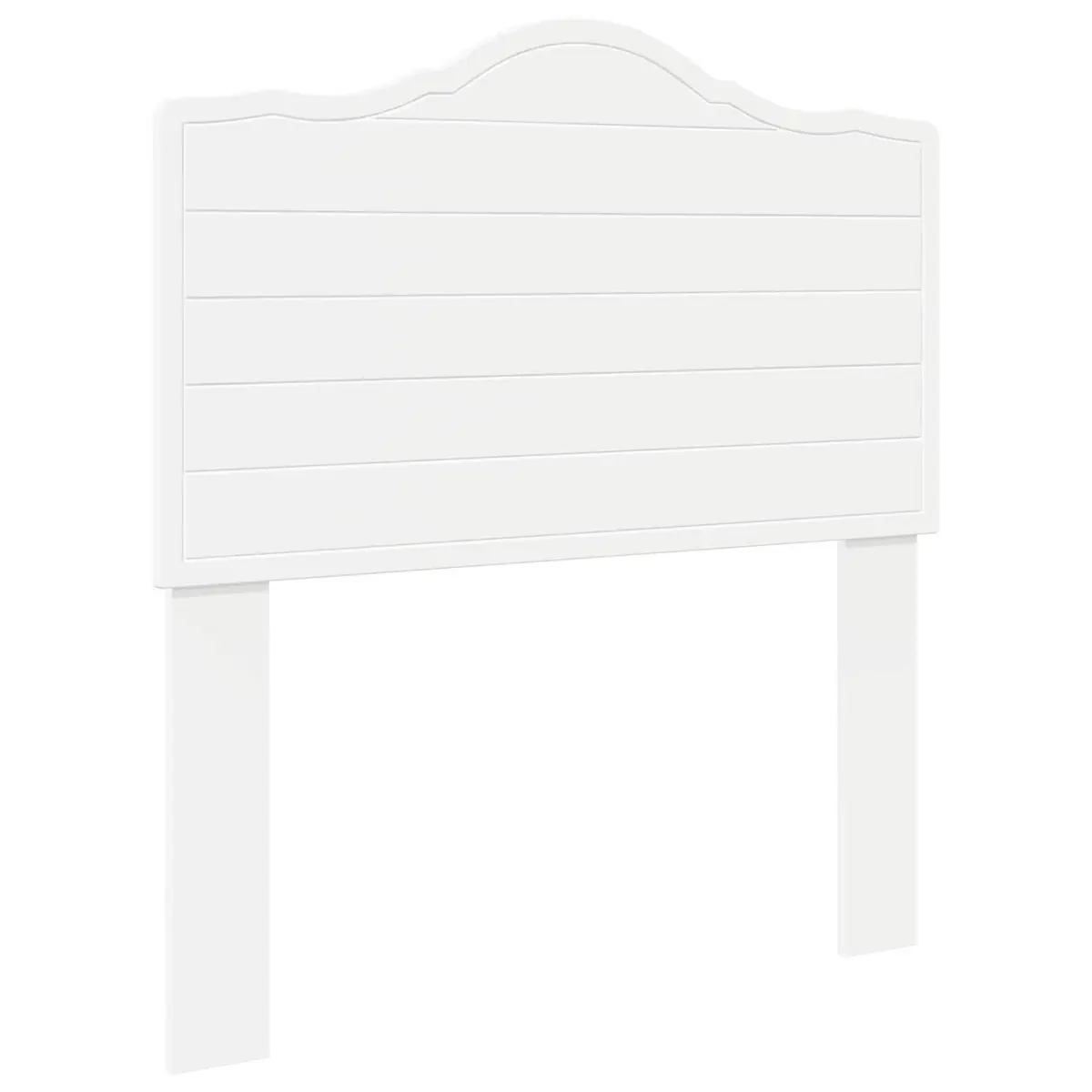 Headboard White Modern Minimalist Bedroom Furniture Engineered Wood Wall Mount