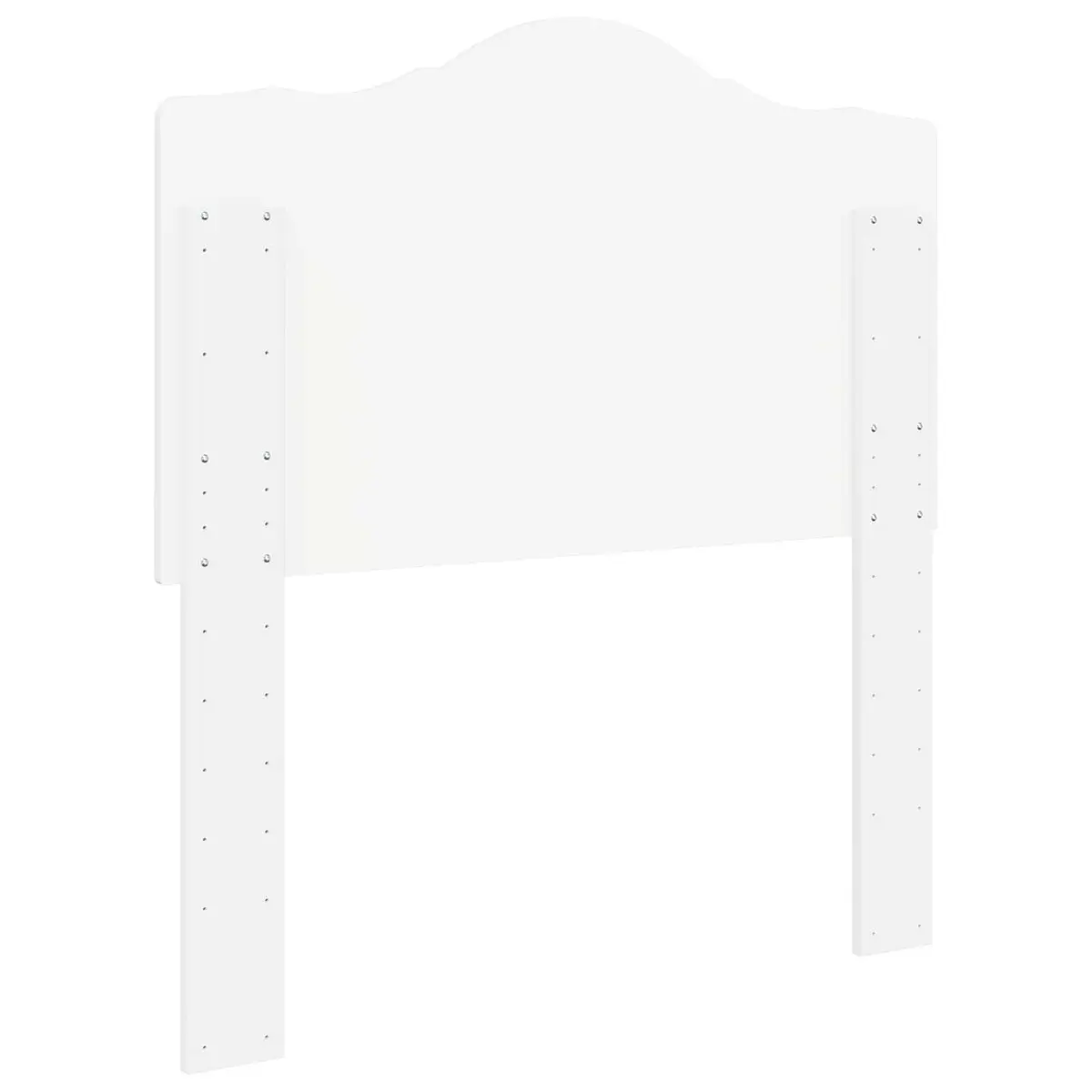Headboard White Modern Minimalist Bedroom Furniture Engineered Wood Wall Mount