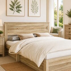 Practical Brown Headboard for Everyday Use
