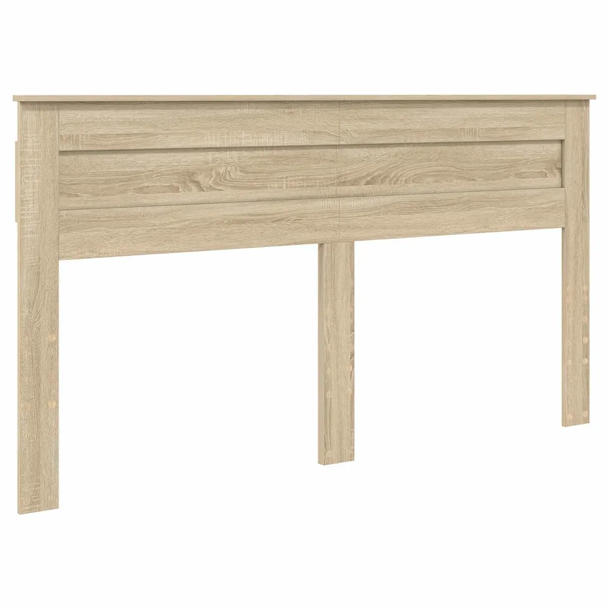 Engineered Wood Headboard Modern Brown Contemporary Style