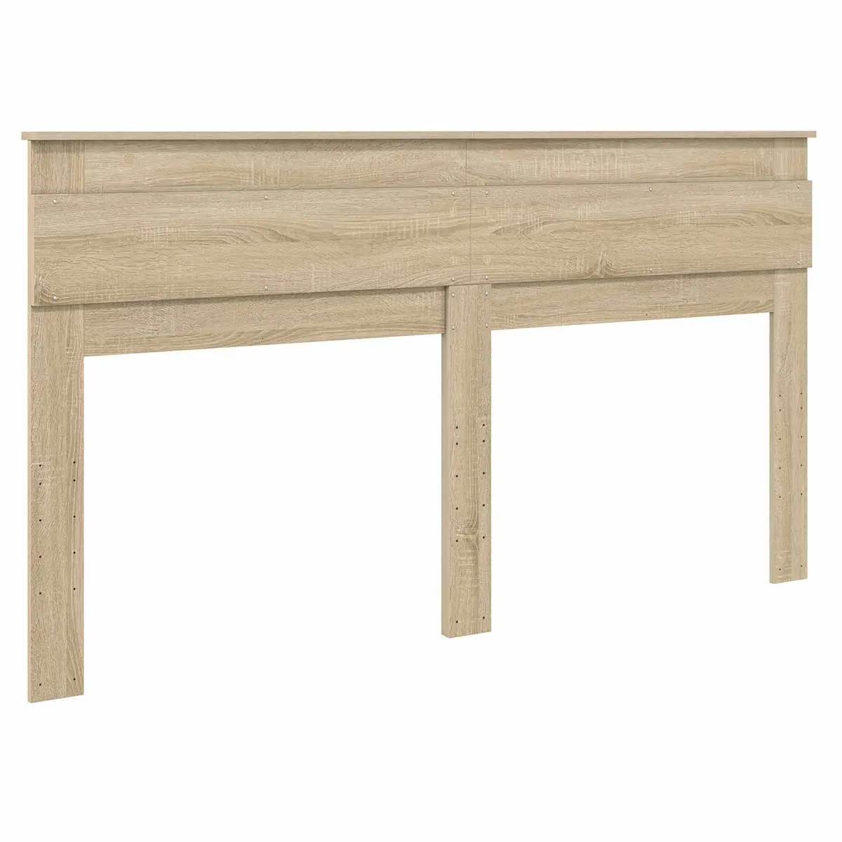 Engineered Wood Headboard Modern Brown Contemporary Style