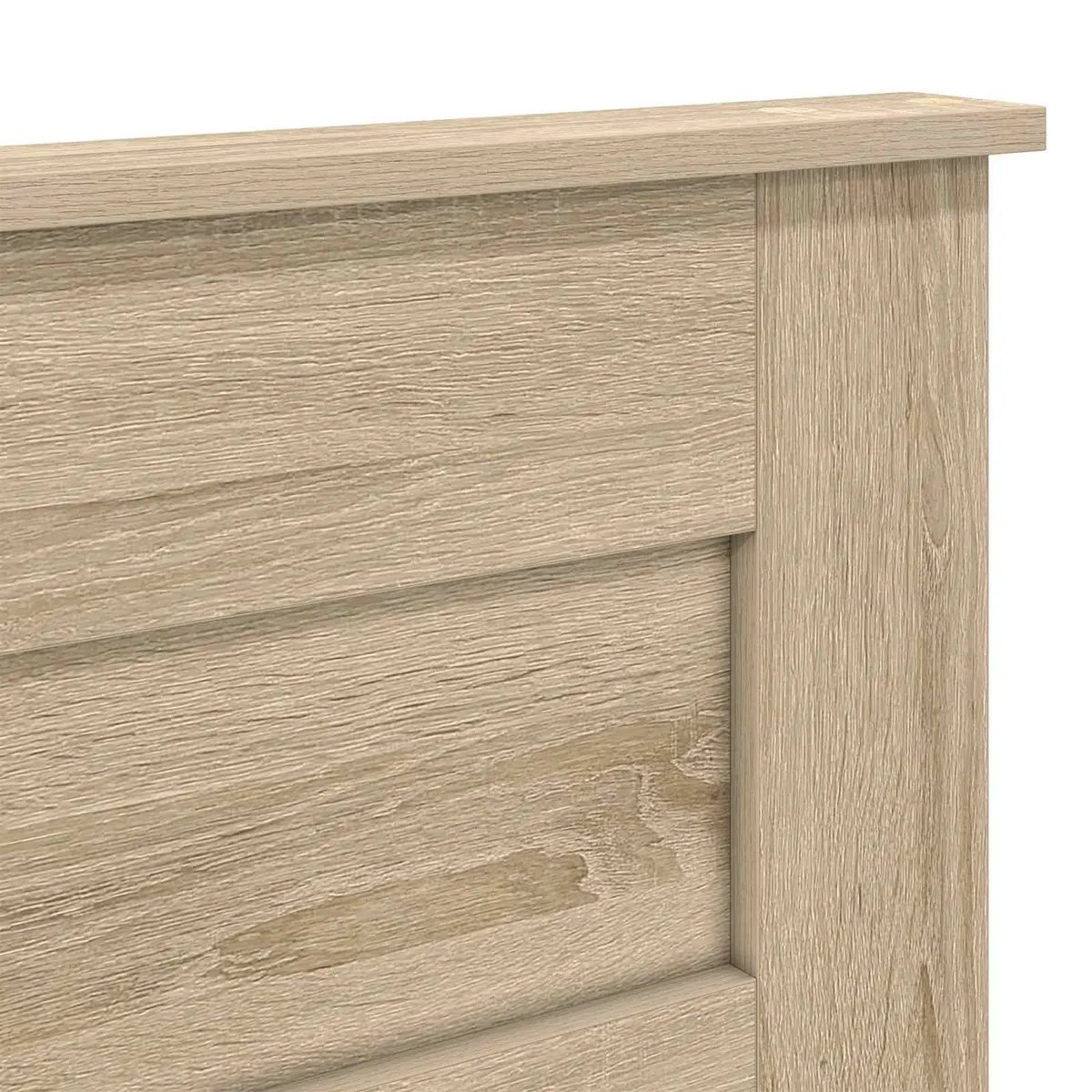 Engineered Wood Headboard Modern Brown Contemporary Style