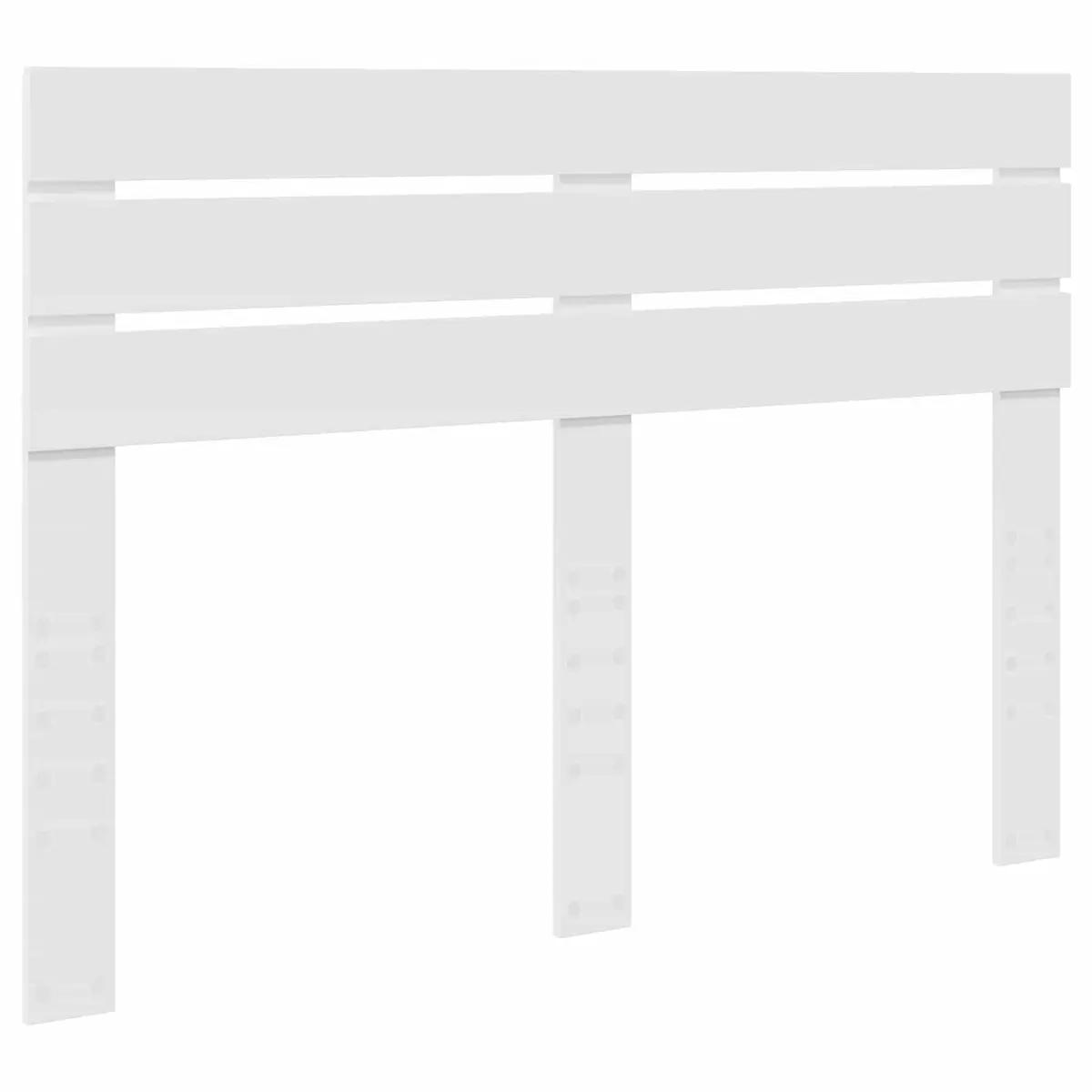 White Engineered Wood Headboard Modern Bedroom Furniture Rectangular Design