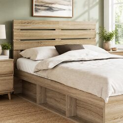 Practical Brown Rectangular Headboard for Any Bedroom