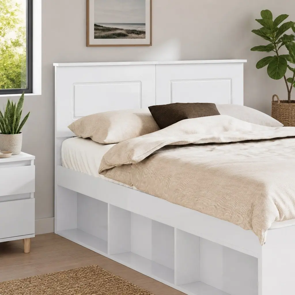 White Headboard for Everyday Bedroom Use