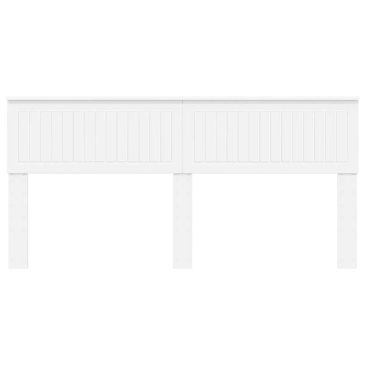 White Engineered Wood Headboard for Any Bedroom