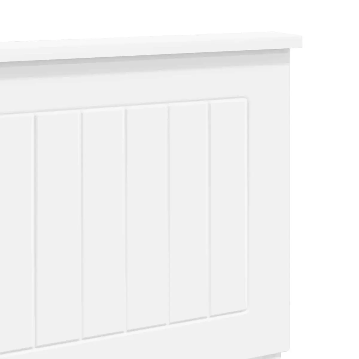 White Engineered Wood Headboard for Any Bedroom