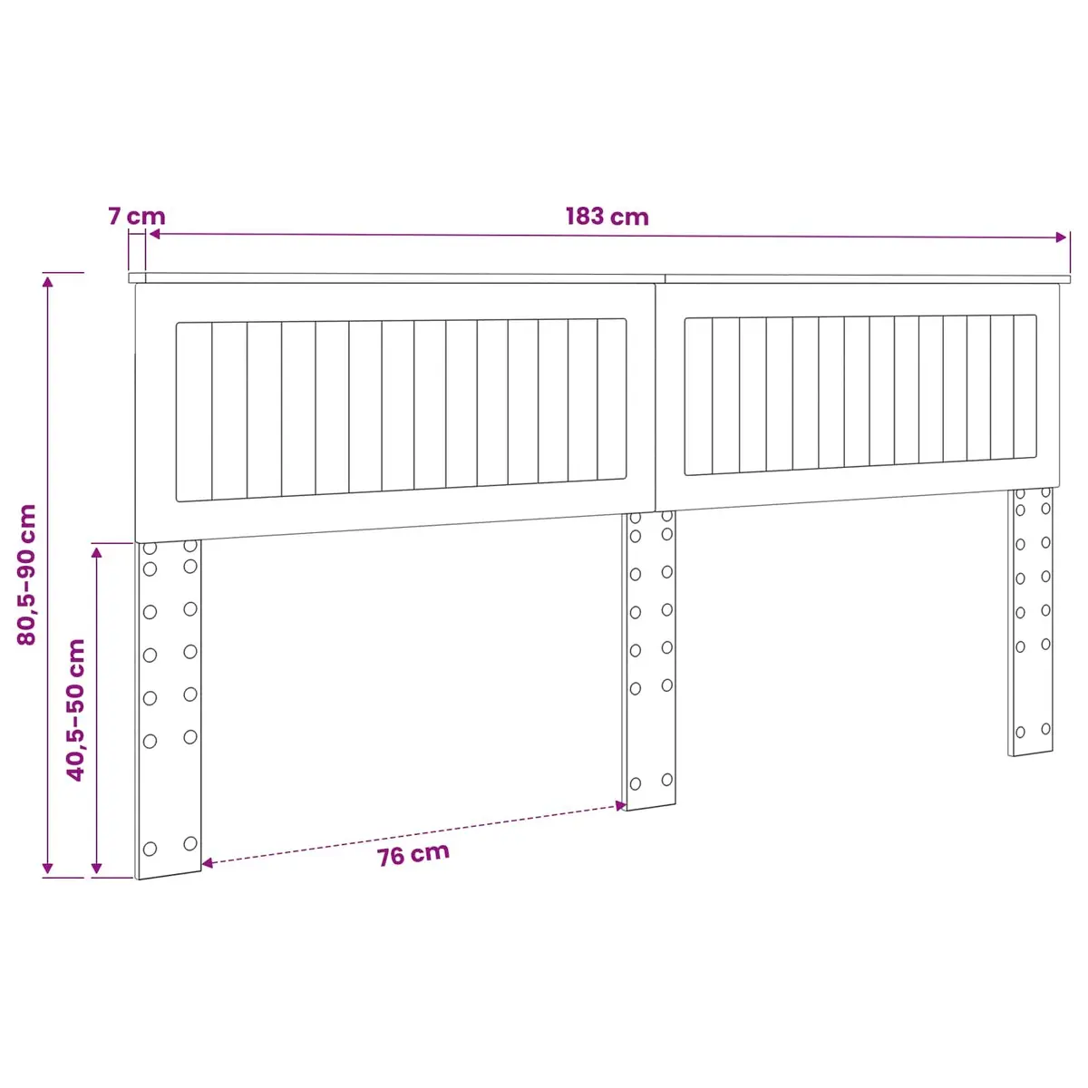 White Engineered Wood Headboard for Any Bedroom