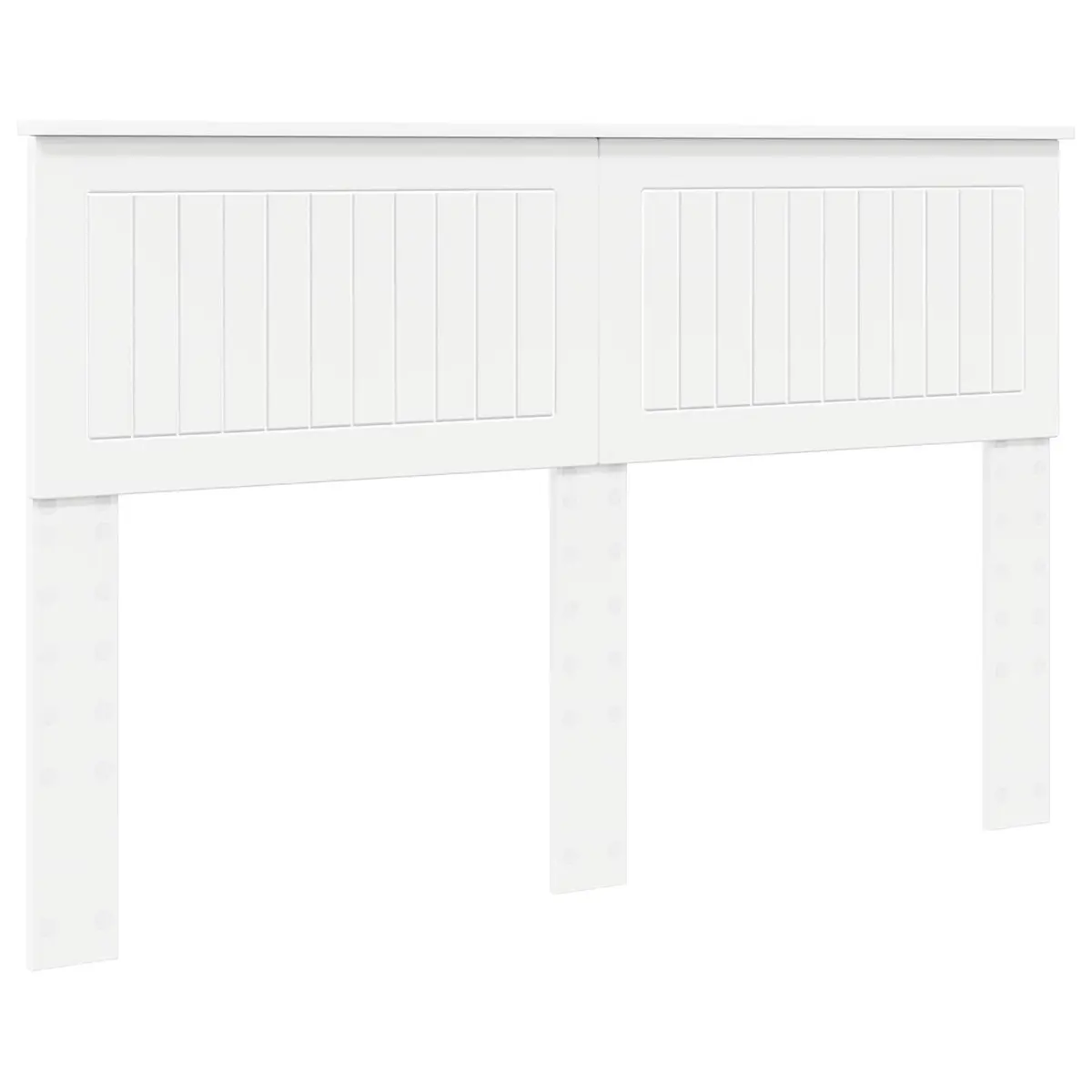 Rectangular White Headboard Engineered Wood Minimalist Modern Bedroom Furniture