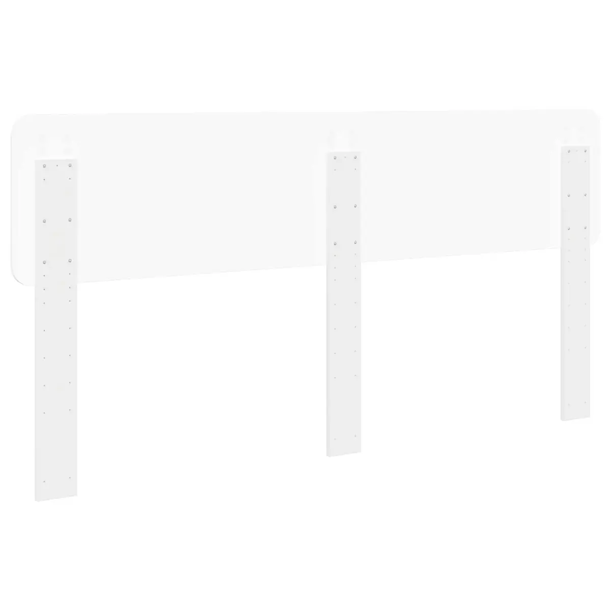 White Engineered Wood Headboard Modern Minimalist Bedroom Furniture
