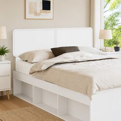 Practical White Headboard Fits Perfectly in Modern Homes