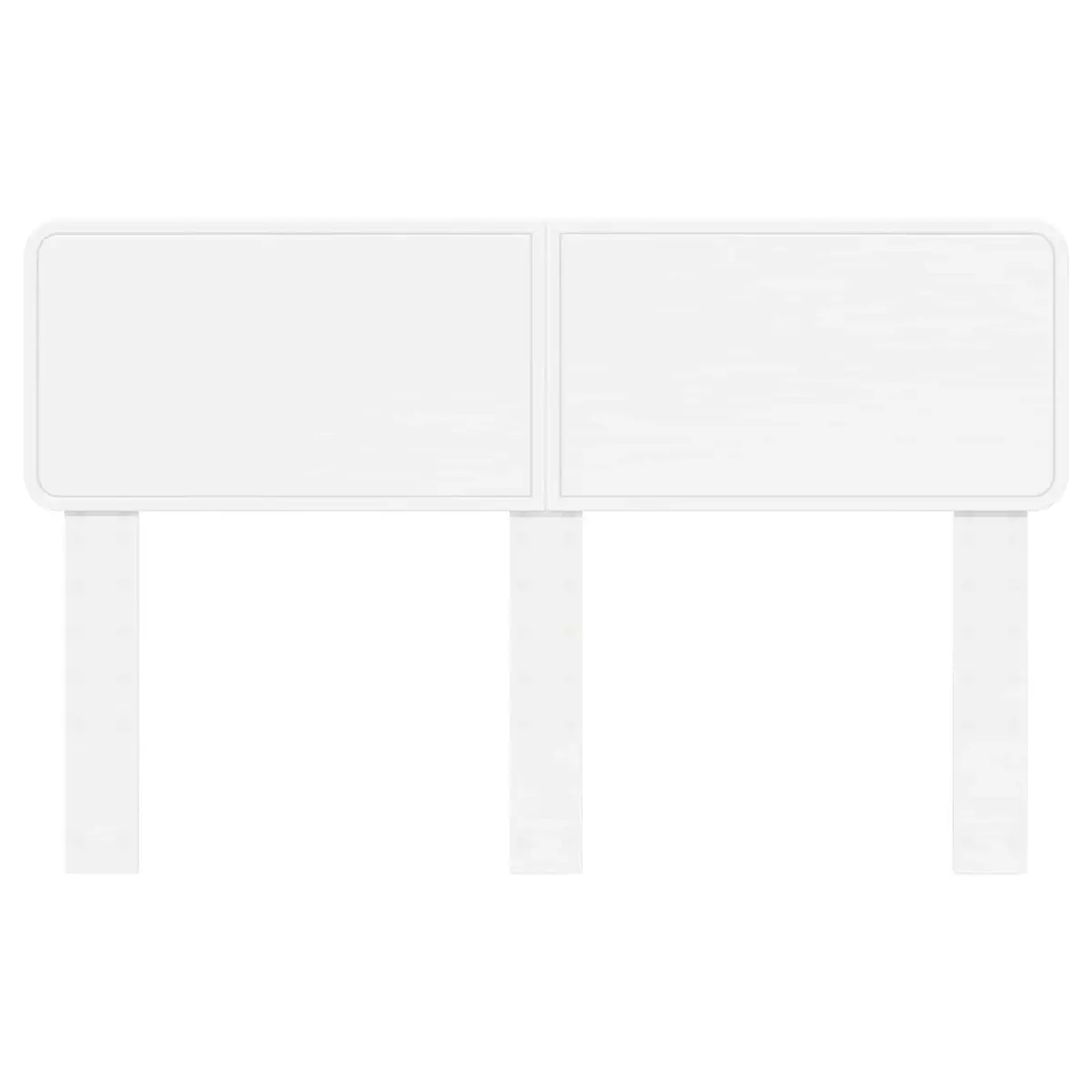White Headboard Modern Minimalist Design Engineered Wood Bedroom Furniture