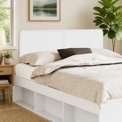 Functional White Headboard for Cozy Reading Nooks