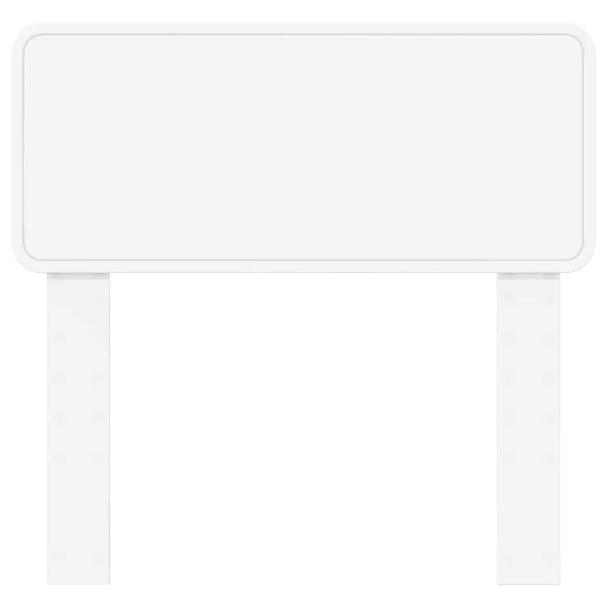 White Engineered Wood Headboard Modern Minimalist Design Bedroom Furniture