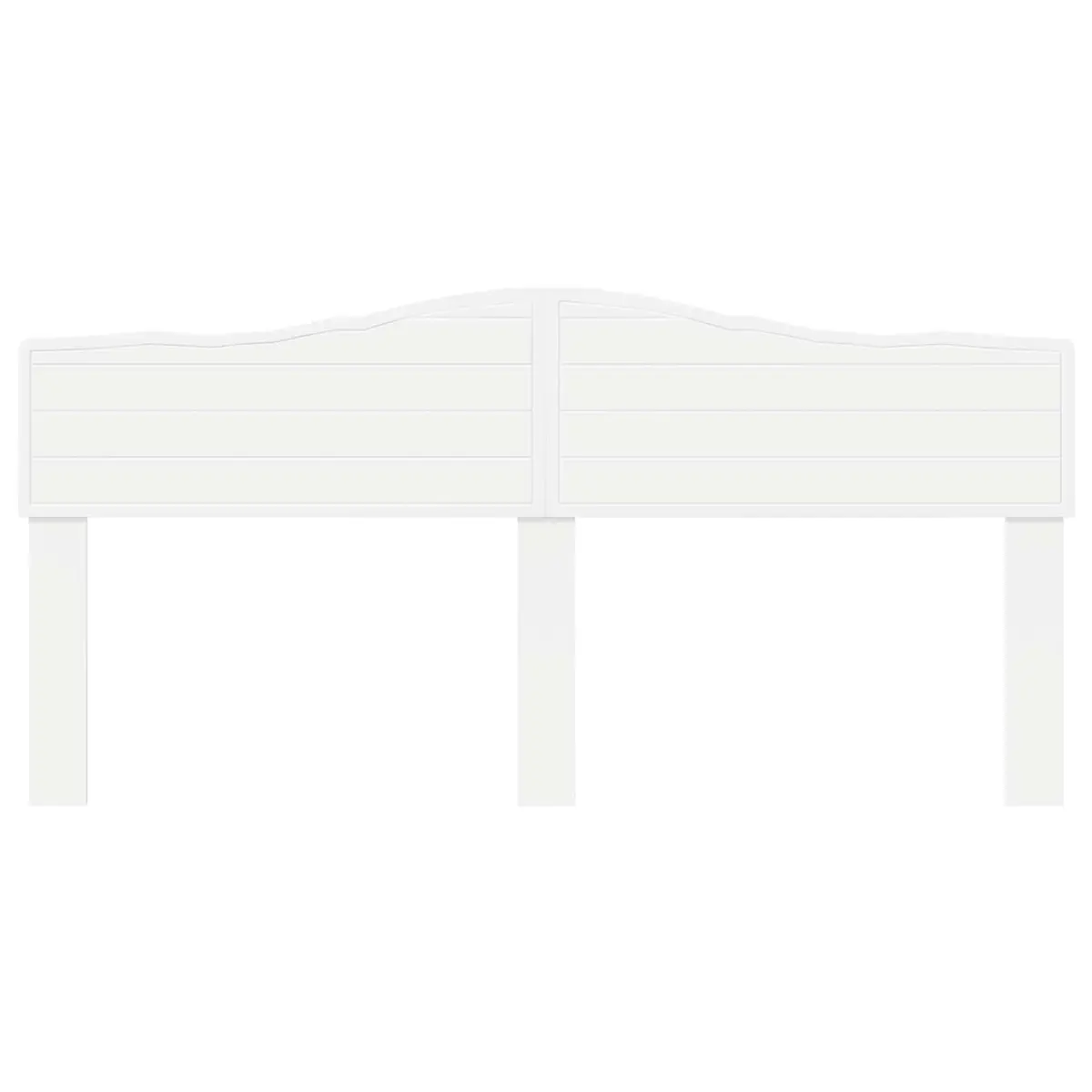 White Headboard for Any Bedroom Configuration