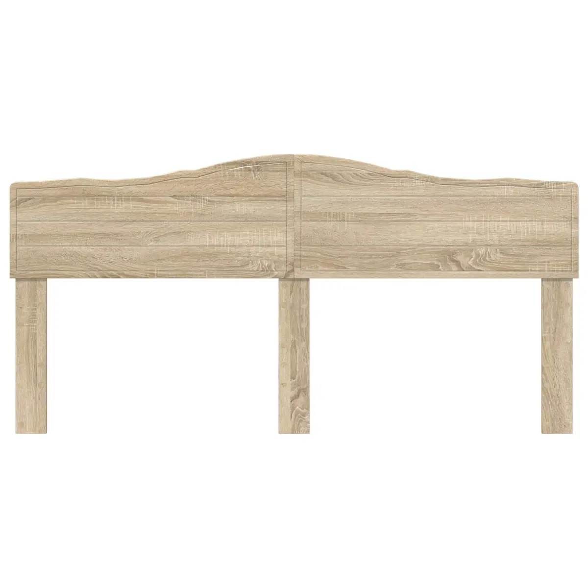 Headboard Engineered Wood Rectangular Brown Modern