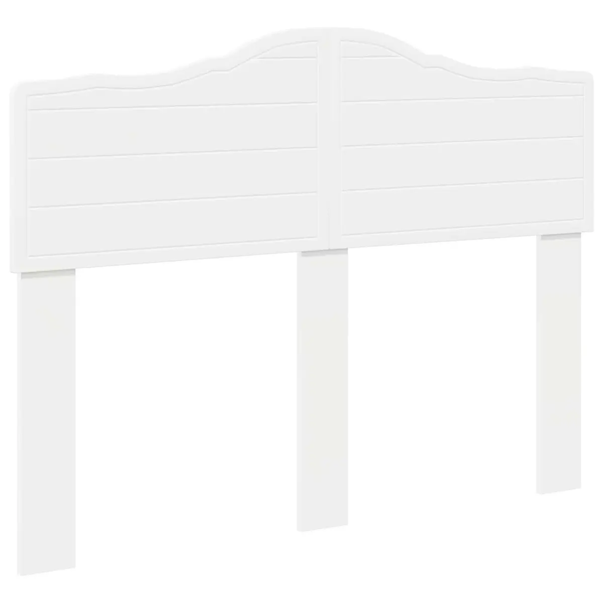 White Engineered Wood Headboard for Any Bedroom