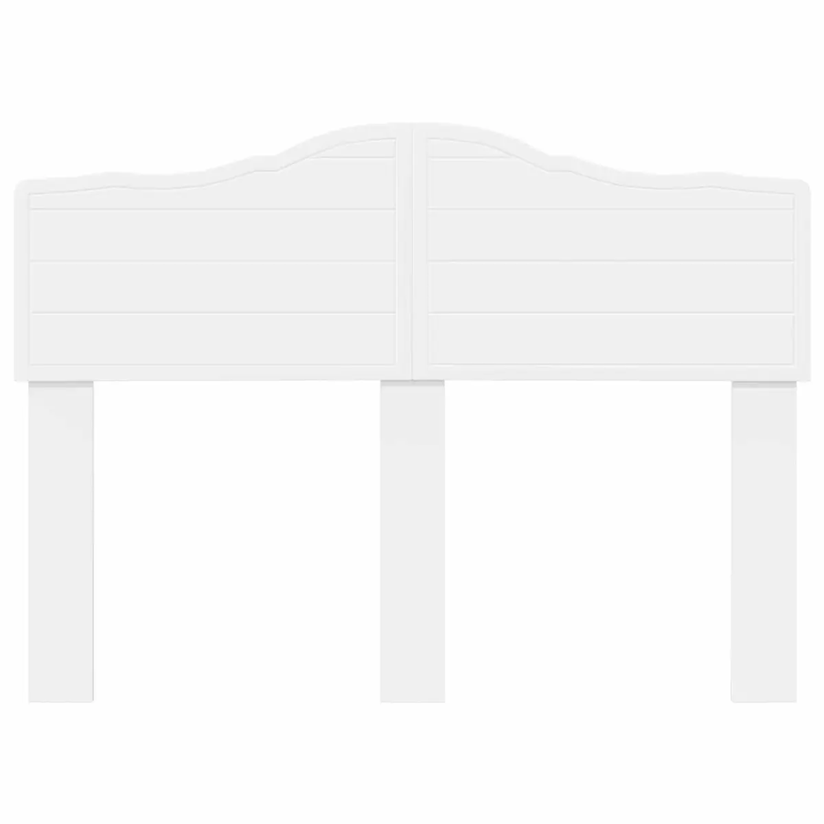 White Engineered Wood Headboard for Any Bedroom